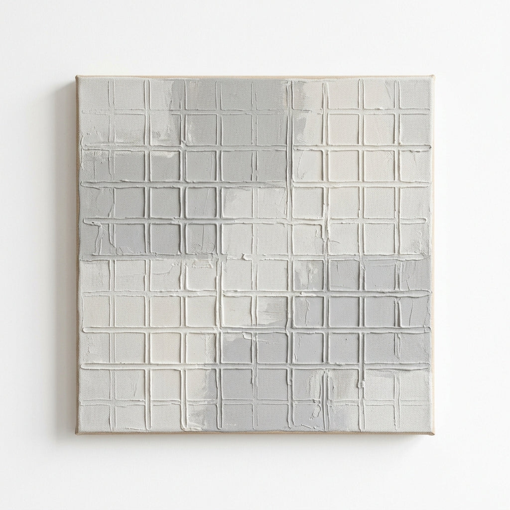 Structured Silence minimalist relief art